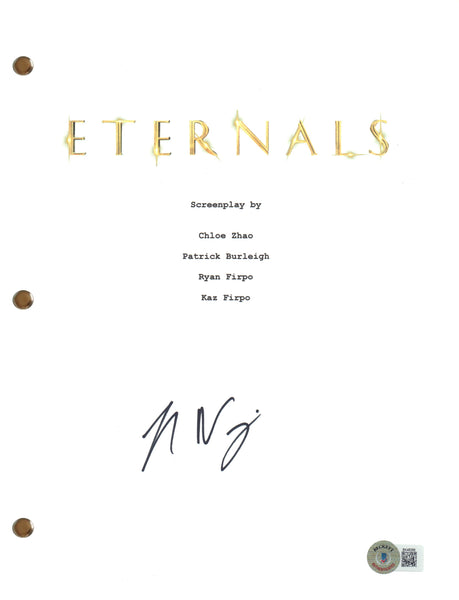 Kumail Nanjiani Signed Autograph Eternals Movie Script Kingo Beckett COA