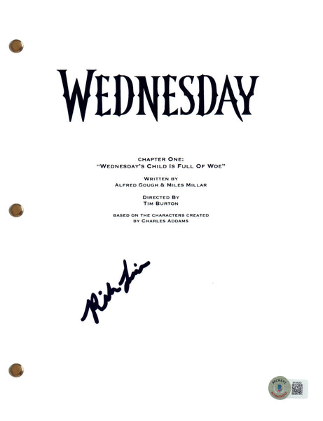 Riki Lindhome Signed Autograph Wednesday Pilot Episode Script Screenplay BAS COA