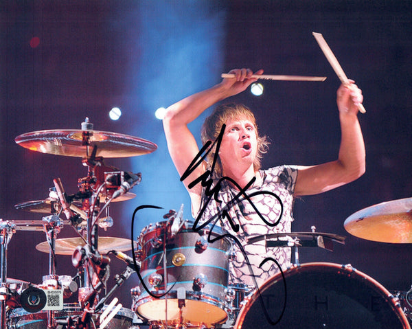 Dominic Howard Muse Signed 8x10 Photo Muse Band Autograph Drummer Beckett COA