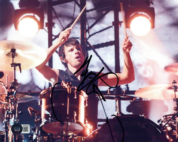 Dominic Howard Muse Signed 8x10 Photo Muse Band Autograph Drummer Beckett COA