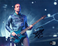 Chris Wolstenholme Muse Signed Autograph 8x10 Photo Bassist Beckett COA