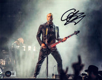 Chris Wolstenholme Muse Signed Autograph 8x10 Photo Bassist Beckett COA