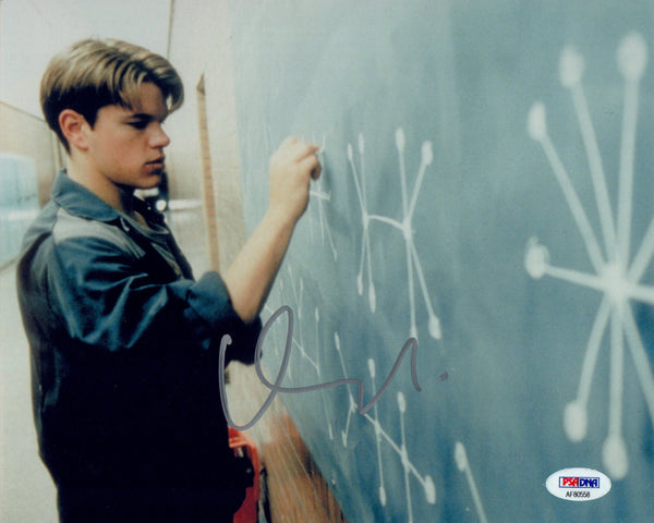 Matt Damon Signed Autograph 8x10 Photo Good Will Hunting PSA/DNA COA