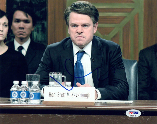 Matt Damon Signed Autograph 8x10 Photo SNL Brett Kavanaugh PSA/DNA COA