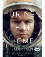 Matt Damon Signed Autograph 8x10 Photo The Martian Movie PSA/DNA COA