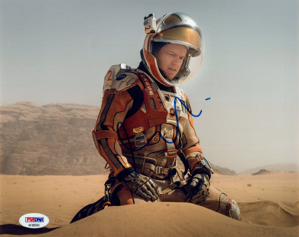 Matt Damon Signed Autograph 8x10 Photo The Martian Movie PSA/DNA COA