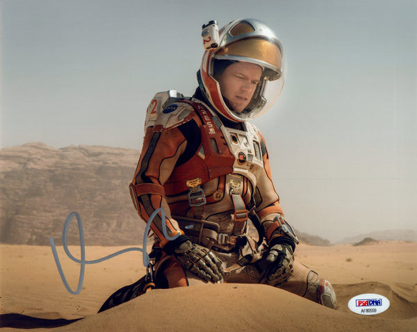 Matt Damon Signed Autograph 8x10 Photo The Martian Movie PSA/DNA COA