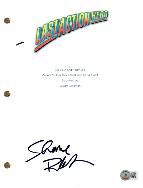 Shane Black Signed Autograph Last Action Hero Movie Script Screenplay BAS COA