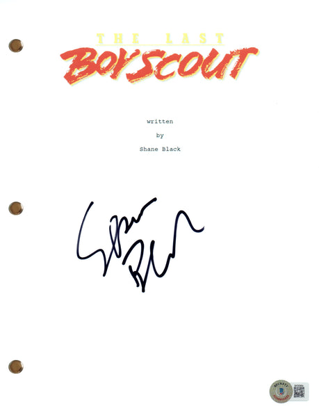 Shane Black Signed Autograph The Last Boy Scout Movie Script Screenplay BAS COA