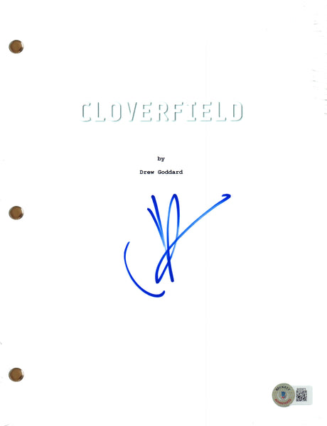 J.J. Abrams Signed Autograph Cloverfield Movie Script Screenplay Beckett COA