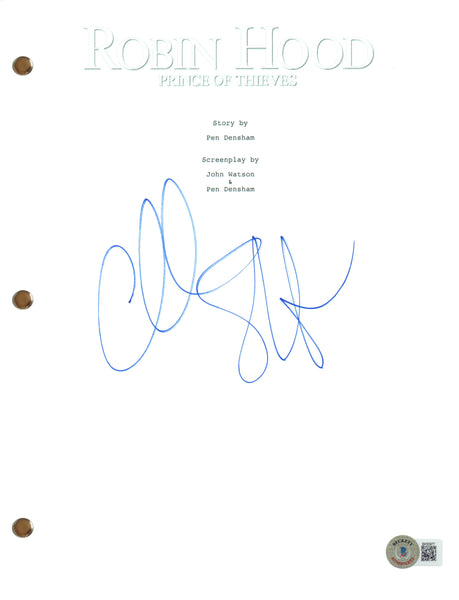 Christian Slater Signed Autograph Robin Hood Prince of Thieves Movie Script BAS