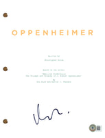 Matt Damon Signed Autograph Oppenheimer Movie Script Full Screenplay Beckett COA