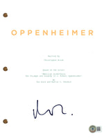 Matt Damon Signed Autograph Oppenheimer Movie Script Full Screenplay Beckett COA