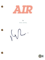 Matt Damon Signed Autograph Air Movie Script Screenplay Nike Air Jordan BAS COA