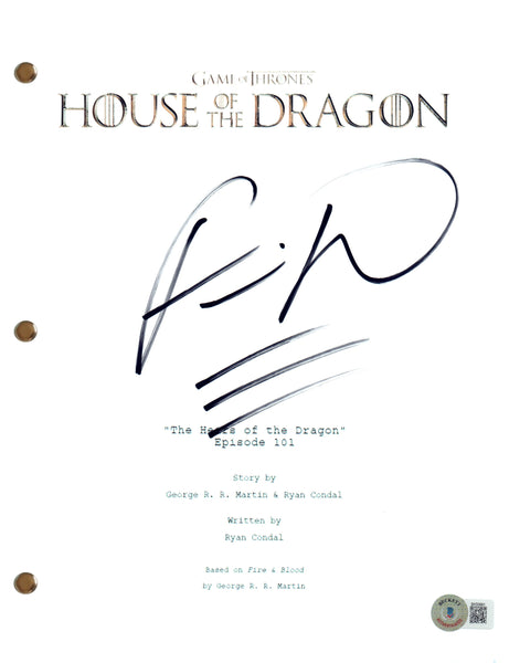 Fabien Frankel Signed Game of Thrones House of The Dragon Pilot Script BAS COA