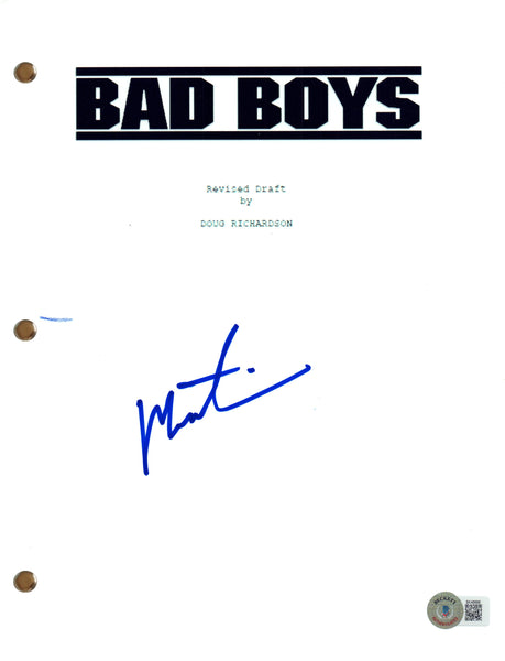 Martin Lawrence Signed Autograph Bad Boys Movie Script Screenplay Beckett COA