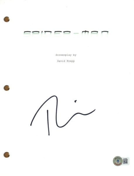 Tobey Maguire Signed Autograph Spider-Man Movie Script Screenplay Beckett COA