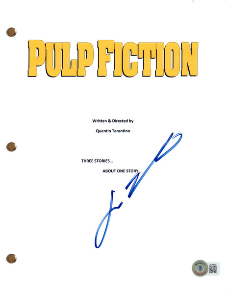 John Travolta Signed Autograph Pulp Fiction Movie Script Screenplay Beckett COA