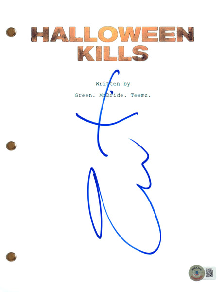 Jamie Lee Curtis Signed Autograph Halloween Kills Full Movie Script Beckett COA