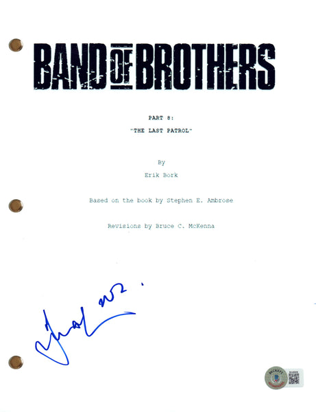 Damian Lewis Signed Band of Brothers Part 8 Episode Script Autograph Beckett COA