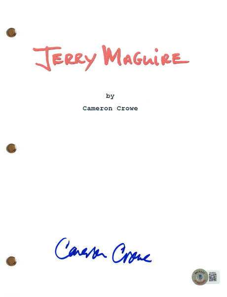 Cameron Crowe Signed Autograph Jerry Maguire Movie Script Screenplay Beckett COA