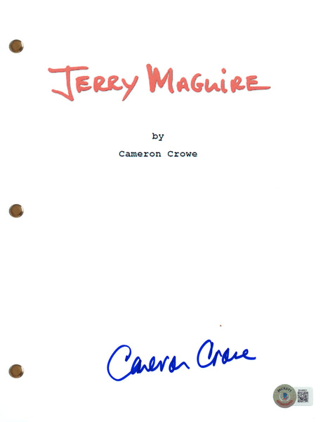 Cameron Crowe Signed Autograph Jerry Maguire Movie Script Screenplay Beckett COA