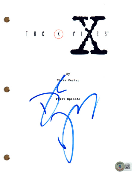 David Duchovny Signed Autograph The X-Files Pilot Script Screenplay Beckett COA