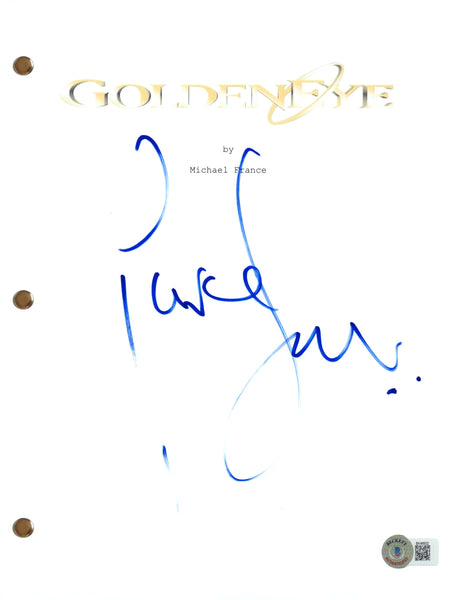 Pierce Brosnan Signed Goldeneye James Bond 007 Movie Script Autograph BAS COA