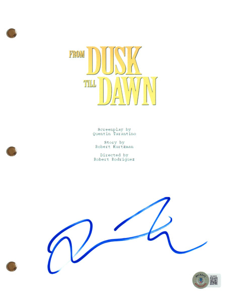 Quentin Tarantino Signed Autograph From Dusk Till Dawn Movie Script Beckett COA