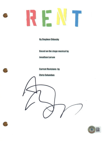Anthony Rapp Signed Autograph Rent Movie Script Full Screenplay Beckett COA