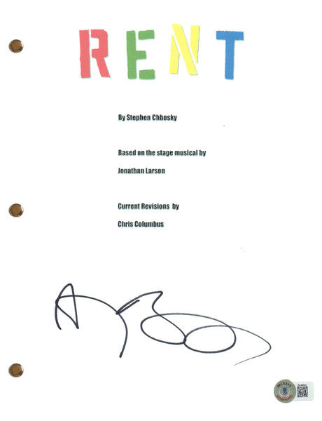 Anthony Rapp Signed Autograph Rent Movie Script Full Screenplay Beckett COA