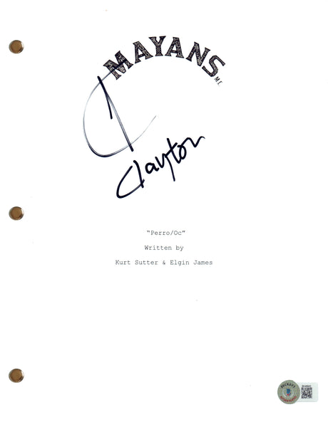 Clayton Cardenas Signed Autograph Mayans M.C. Pilot Episode Script Beckett COA