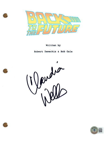 Claudia Wells Signed Autograph Back To The Future Movie Script Screenplay BAS