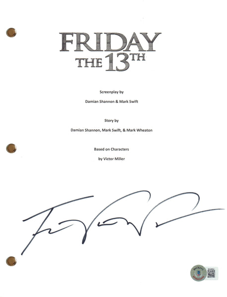 Travis Van Winkle Signed Friday The 13th 2009 Movie Script Screenplay BAS COA