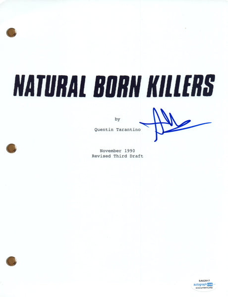Juliette Lewis Signed Natural Born Killers Movie Script Full Screenplay ACOA COA