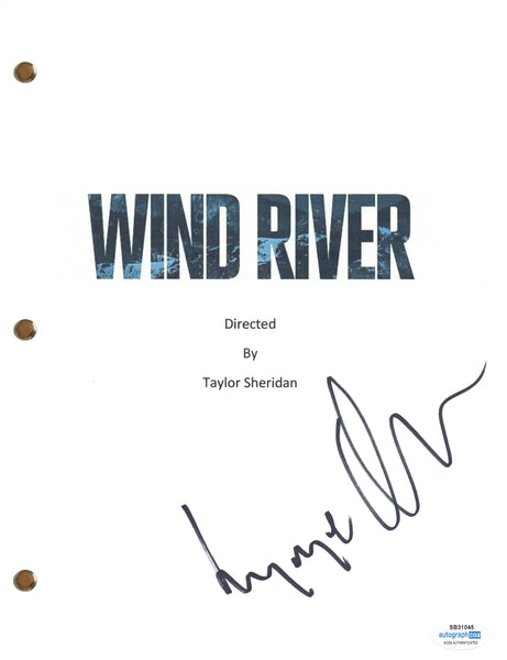Elizabeth Olsen Signed Autograph Wind River Movie Script Screenplay ACOA COA
