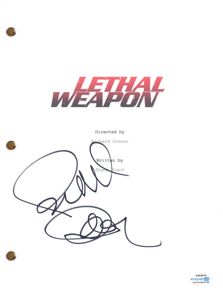 Richard Donner Signed Autograph Lethal Weapon Movie Script Screenplay ACOA COA