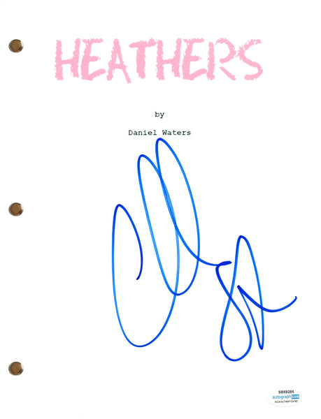 Christian Slater Signed Autograph Heathers Full Movie Script Screenplay ACOA COA