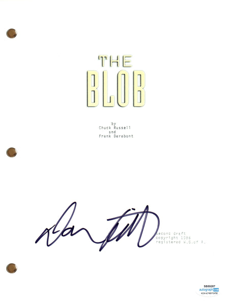 Donovan Leitch Jr Signed Autograph The Blob Movie Script Screenplay Horror ACOA