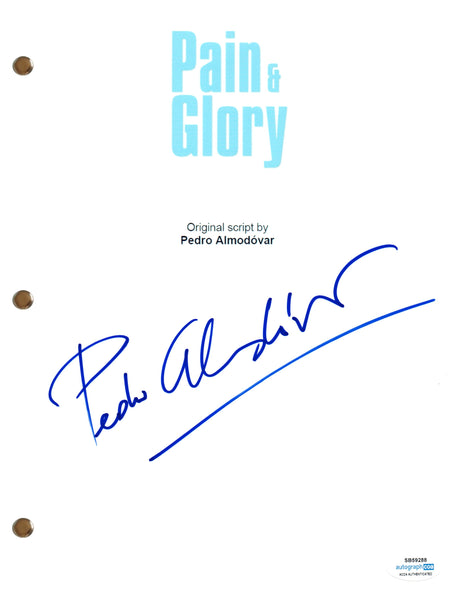 Pedro Almodovar Signed Autograph Pain & Glory Movie Script Screenplay ACOA COA