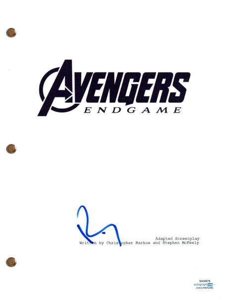 Robert Downey Jr. Signed Autograph Avengers Endgame Movie Script Screenplay ACOA