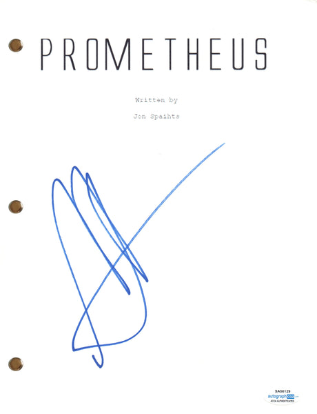 Noomi Rapace Signed Autograph Prometheus Movie Script Full Screenplay ACOA COA