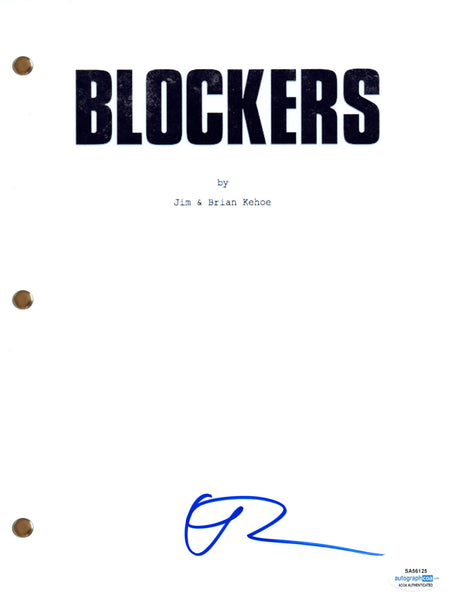 Gideon Adlon Signed Autograph Blockers Movie Script Full Screenplay ACOA COA