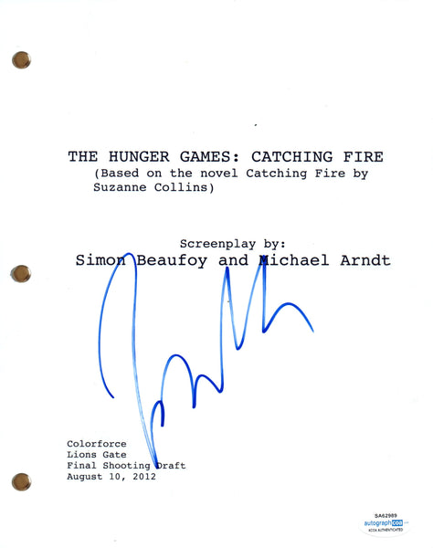 Jena Malone Signed Autograph The Hunger Games Catching Fire Movie Script ACOA
