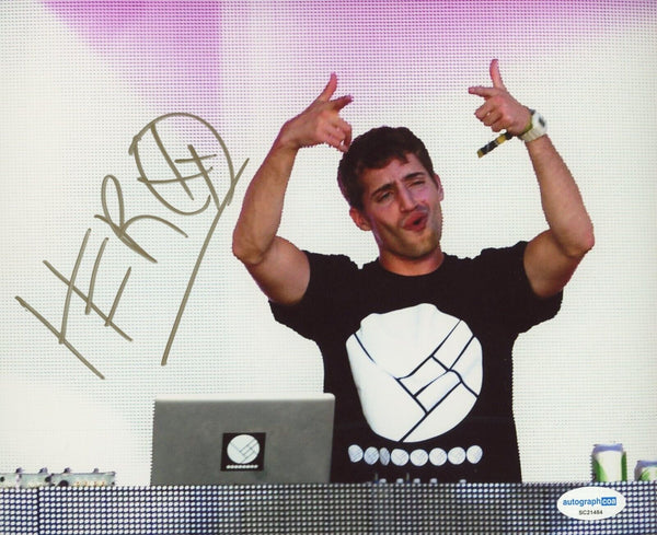 Herobust Signed Autograph 8x10 Photo EDM DJ Producer Trap Bass Dubstep ACOA COA