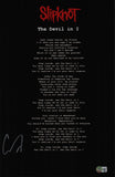 Corey Taylor Signed Slipknot The Devil In I Lyrics 11x17 Poster Beckett COA