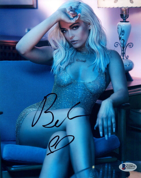 Bebe Rexha Signed Autograph 8x10 Photo Sexy Singer Bas Beckett COA