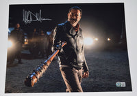 Jeffrey Dean Morgan Signed 11x14 Photo The Walking Dead Negan Beckett BAS COA