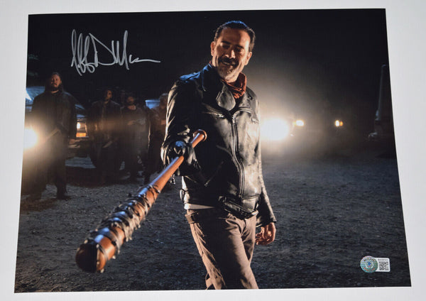 Jeffrey Dean Morgan Signed 11x14 Photo The Walking Dead Negan Beckett BAS COA