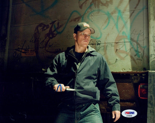 Matt Damon Signed Autograph 8x10 Photo The Departed Movie PSA/DNA COA